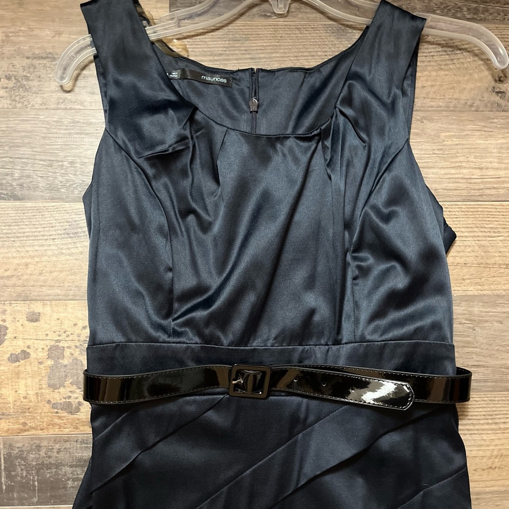 Maurices Black Strapless Dress with Glossy Belt - Picture 3 of 7